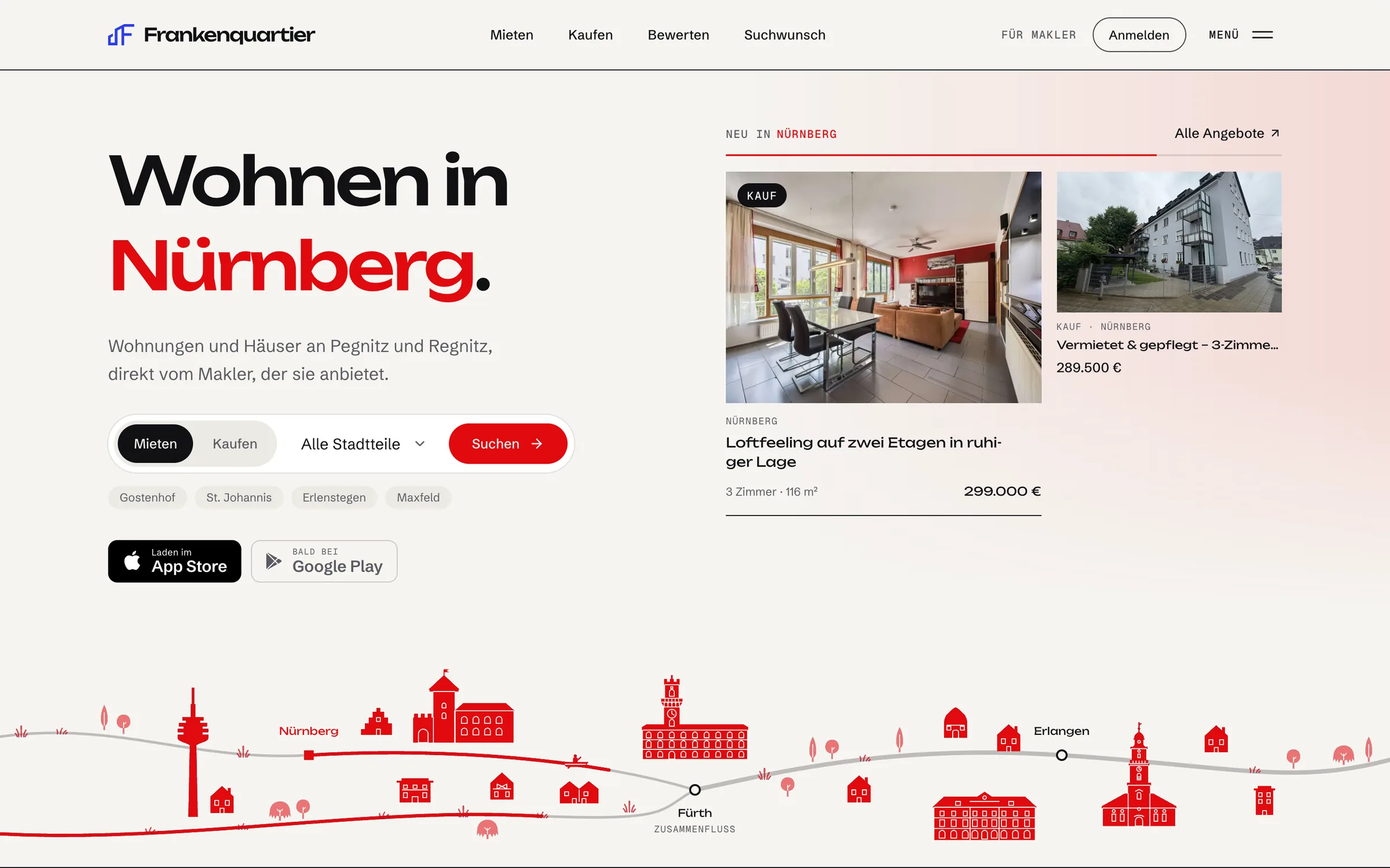 Startseite von Frankenquartier