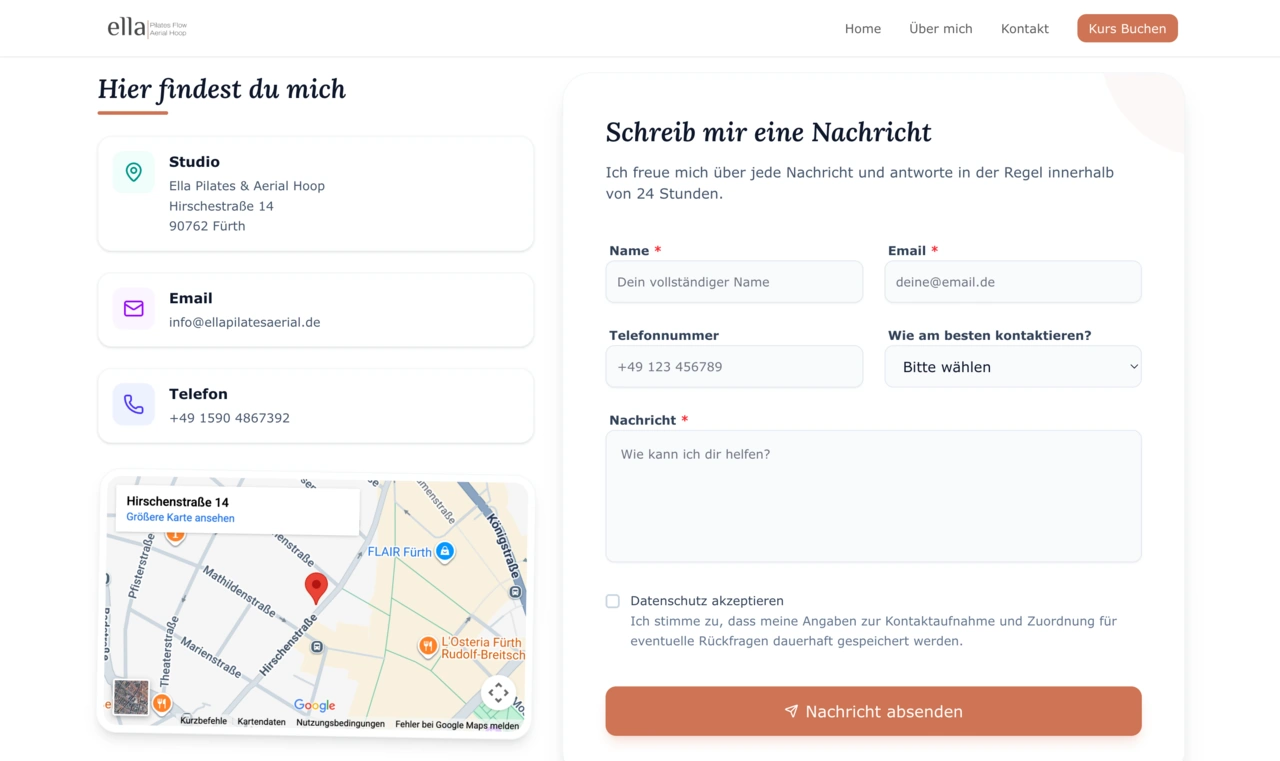 Ella Pilates Contact