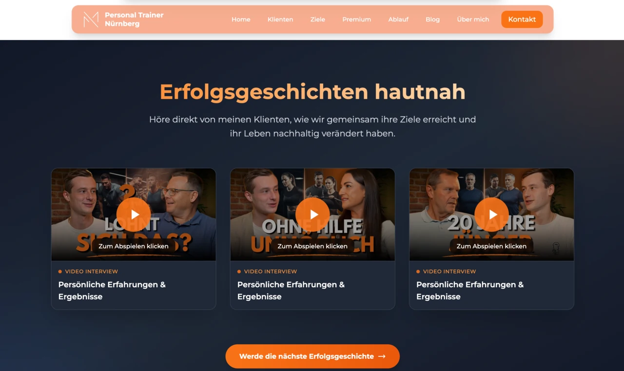 Personal Trainer Case Studies